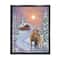 Stupell Industries Holiday Horses Winter Scene Framed Floater Canvas Wall Art